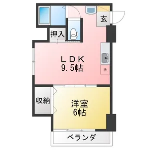 千種ハイツ【3階】の間取り