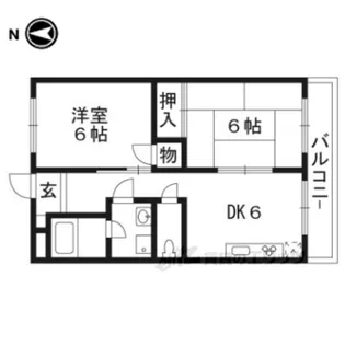 ハイツ魚満【3階】の間取り