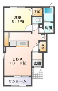 ソリジェ【1階】の間取り