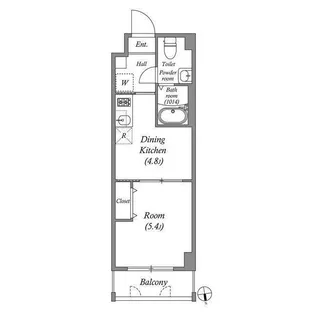 アーバハイツ六町環七北通り【1階】の間取り
