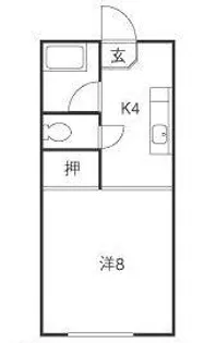 コーポ安孫子【2階】の間取り
