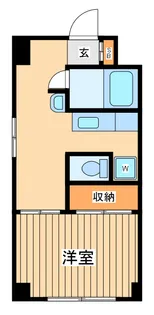 パウロニアバレーテイク3天王町【2階】の間取り