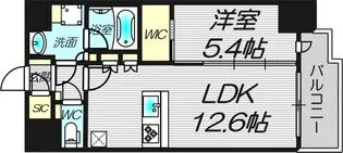 スプランディッド新大阪VII【11階】の間取り