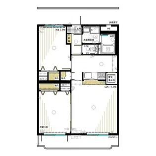 グランパ・ハルーカ【2階】の間取り