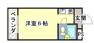 メゾンサンシャイン【2階】の間取り