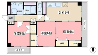 菊ビル【4階】の間取り