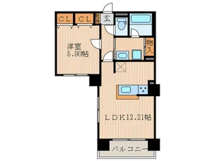 CASA ALA MODE MATSUBARA 273【3階】の間取り