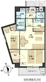 しゃとれ梅田町【6階】の間取り