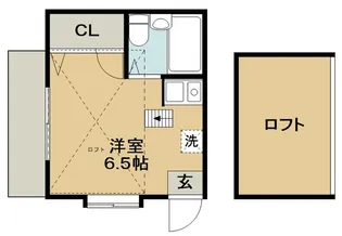 アラカワハイツ【1階】の間取り