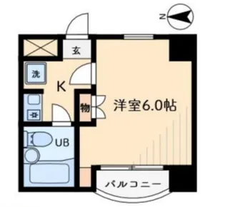 グランバリュー国立【3階】の間取り