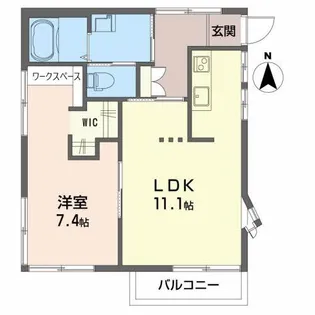 ビュープラザ台原【2階】の間取り