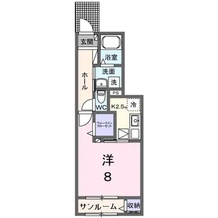サンリベール【1階】の間取り