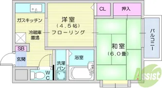 エルディムK【2階】の間取り