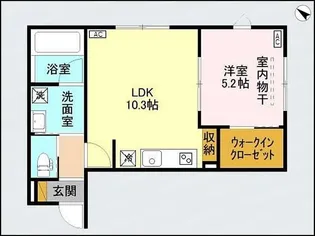 イニエ上大川前通【1階】の間取り