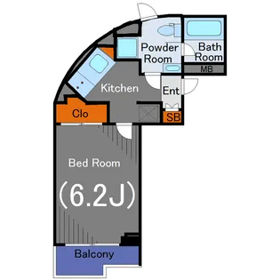 ライフゾーン玉川2【2階】の間取り