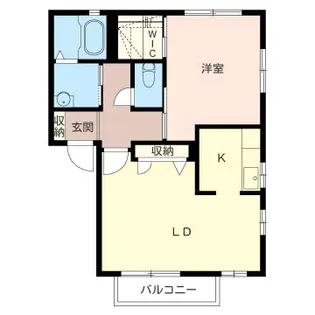 シャーメゾンソレイユB【1階】の間取り