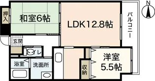 ワイビル【8階】の間取り
