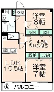 カレラエイト【4階】の間取り