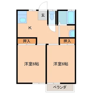 澤田コーポ【2階】の間取り