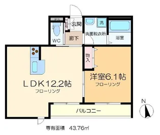 ル フォブール【2階】の間取り