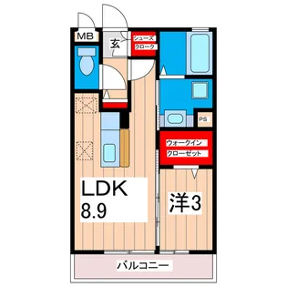 フォアール【2階】の間取り