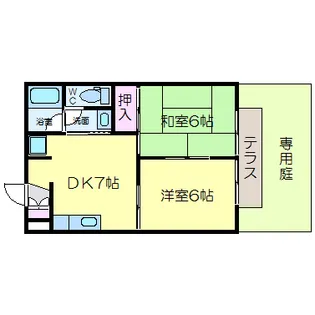 レペルトウス【1階】の間取り