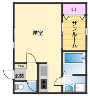 藤原マンション【3階】の間取り