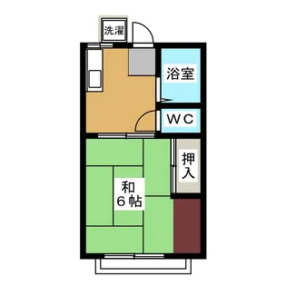 カワサキハイツ【2階】の間取り