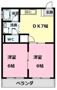 ベルポートINABA【3階】の間取り