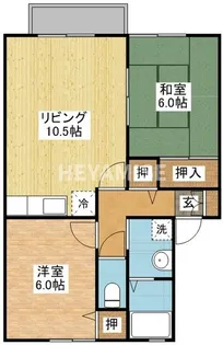 グレイス田ノ浦【2階】の間取り