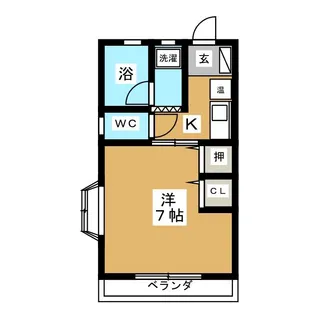 ムーニー野田【2階】の間取り