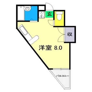 リヴィエラ梅ノ辻【5階】の間取り