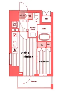 クレスト小杉スクエア【6階】の間取り