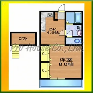 プロスぺリテ栄【1階】の間取り