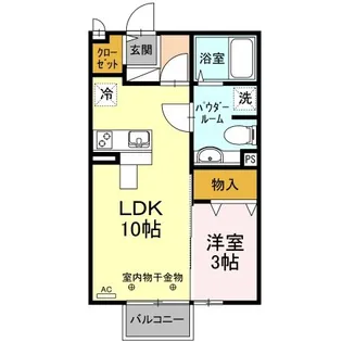 モナリエール【1階】の間取り