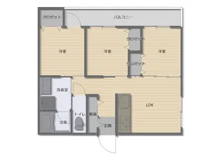 ファミリーシャトー【3階】の間取り