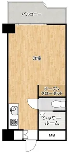 築地永谷コーポラス【3階】の間取り