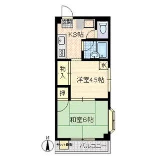 ハイムコセキ【3階】の間取り