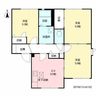 ディアス A棟【1階】の間取り