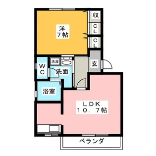 A.T.Tハイツ1号【1階】の間取り