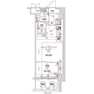 CREST TAPP 京都西京極 dex【4階】の間取り