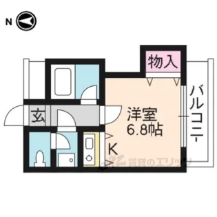 聖護院谷口マンション【2階】の間取り