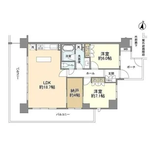 アンビックス町田フラックスステージ【10階】の間取り