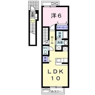 メイプルコートII【2階】の間取り