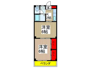 リブラン北野【2階】の間取り