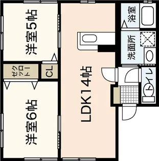 サニーライフNISHIKI【1階】の間取り