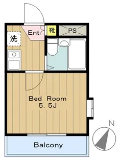 インベストメント橋本【5階】の間取り