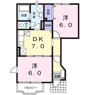 カーサ・みすず A【1階】の間取り