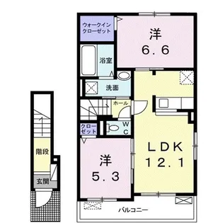 プリムヴェール【2階】の間取り