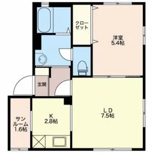カーサフェリーチェ【2階】の間取り